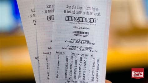 Kæmpe Eurojackpot.